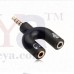 OkaeYa 3.5mm Audio Jack To Headphone Microphone Splitter Converter Adaptor (Specially Design For Mobile And Tablet Only)